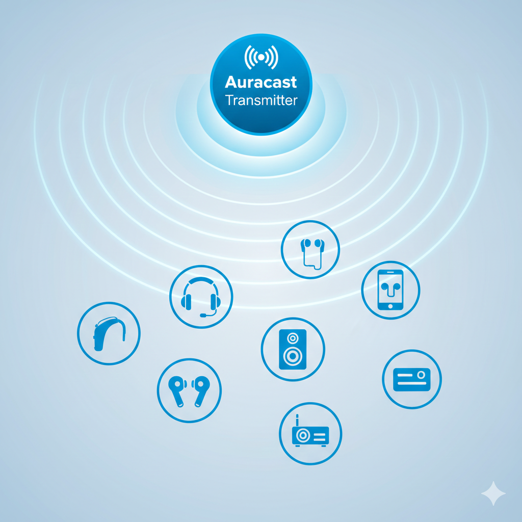 Auracastによる音声共有イメージ